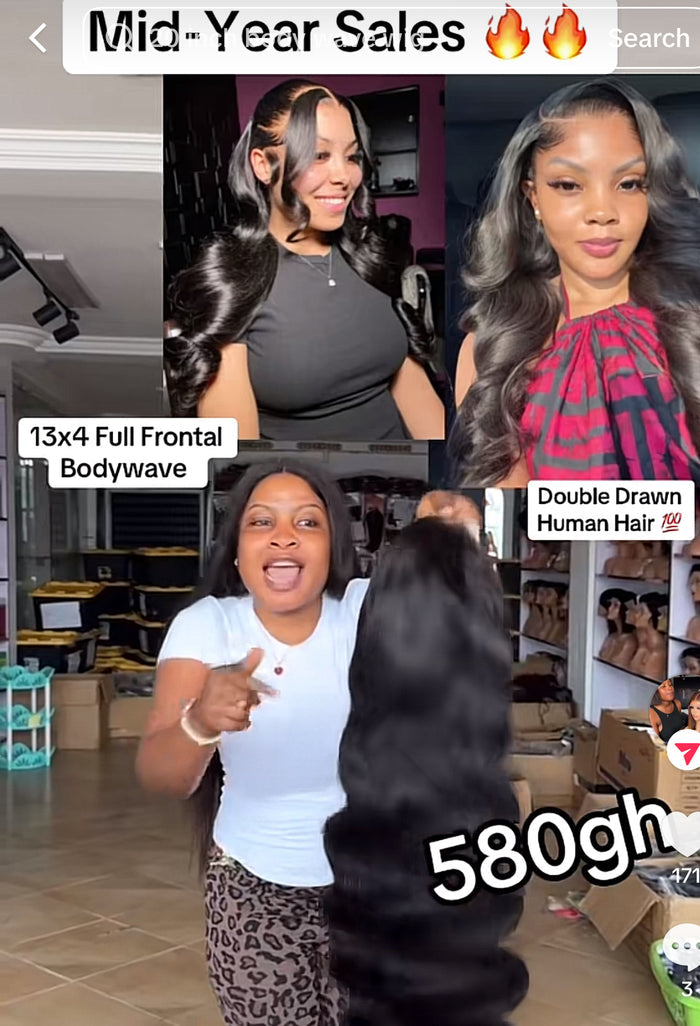 13x4 Full Frontal Bodywave