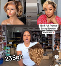 13x4 Full Frontal Sassy Bounce (Dark Brown )