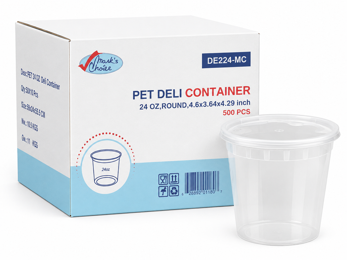24 oz Heavy Deli Containers Combo