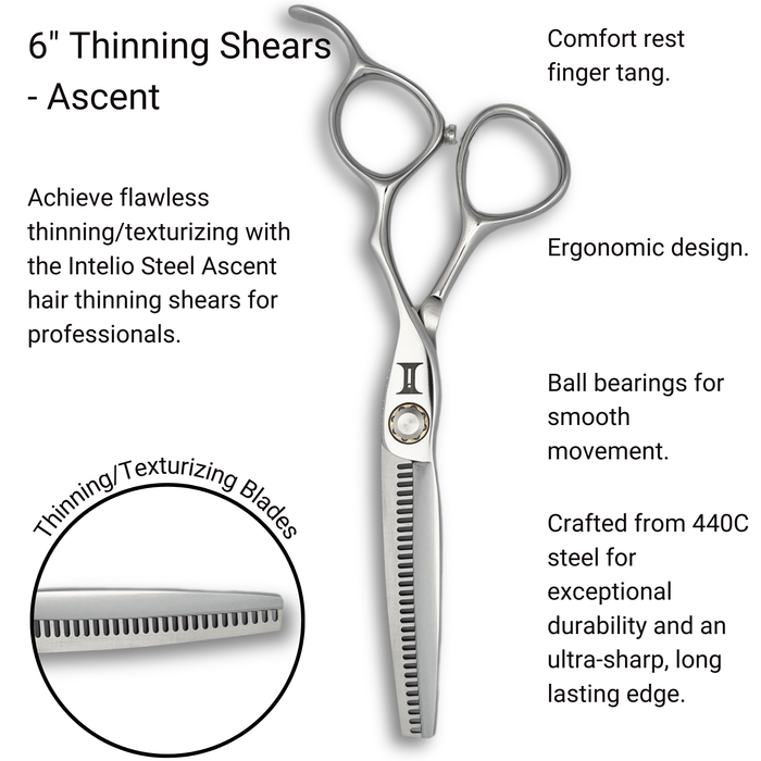 6" Hair Thinning Shears - Ascent - Open Box
