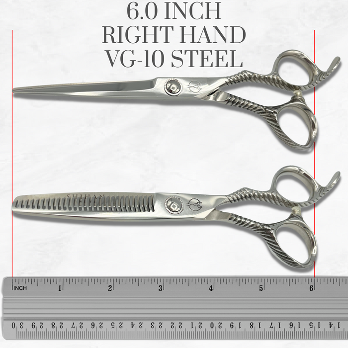 6 Inch Hair Shears Set Dragon