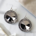 93626 - Crystal Earrings - Black Diamond