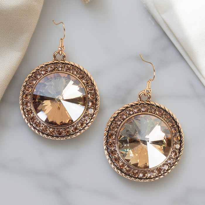 93626 - Crystal Earrings - Gold