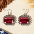 93692 - Crystal Earrings - Red