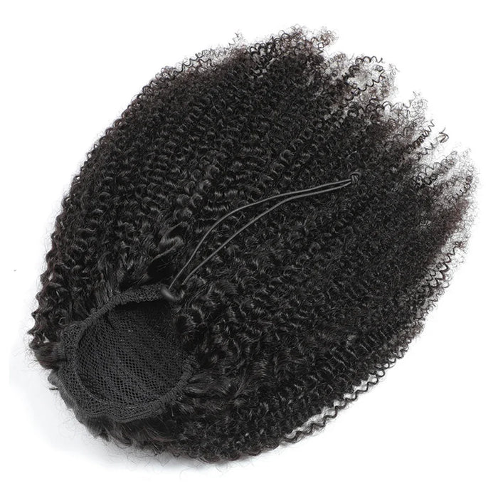 Afro Kinky Curly Clip In Ponytail Extensions