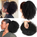 Afro Kinky Curly Clip In Ponytail Extensions