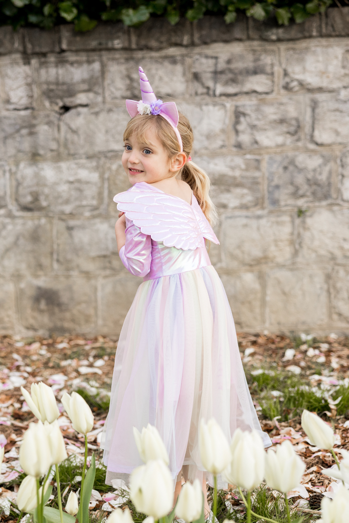 Alicorn Dress with Wings & Headband