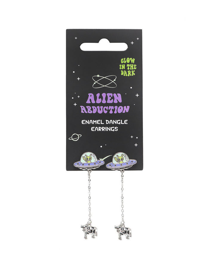 Alien Abduction Dangle Earrings Glow in the Dark | One Colour-Image 2