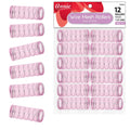 Annie Wire Mesh Hair Rollers 1 1/8 Inch Large, 12 Count, Pink