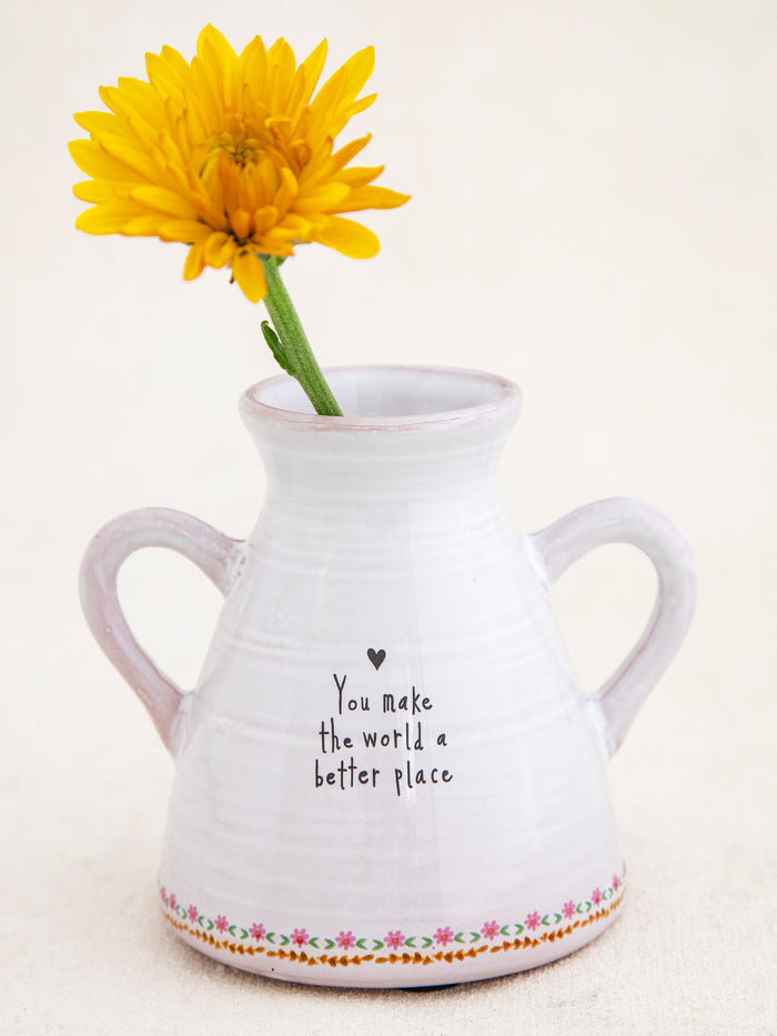 Artisan Bud Vase - You Make The World Better-view 2