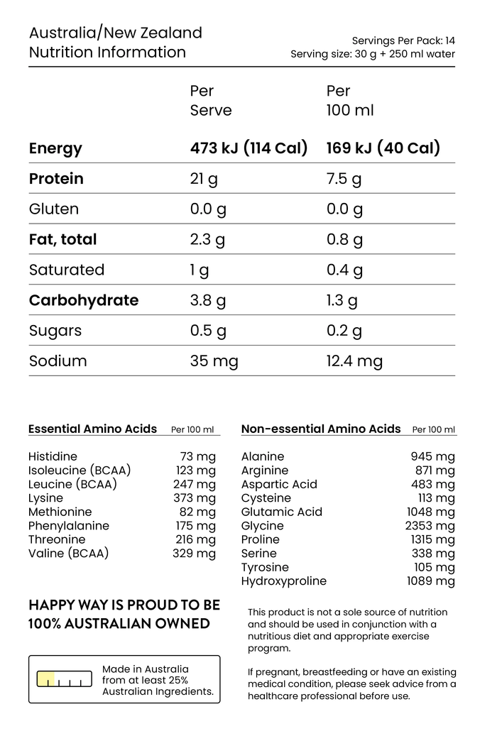 Happy Way Drink Ashy Bines Whey Protein Water Passionfruit 420g