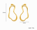 ASON Drop Earring - Stainless Steel / PVD 18k Gold