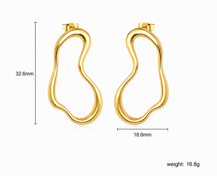 ASON Drop Earring - Stainless Steel / PVD 18k Gold