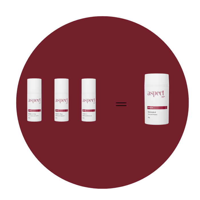 Aspect Dr skincare Aspect Dr A + B + C = FREE Resveratrol Face Moisturiser