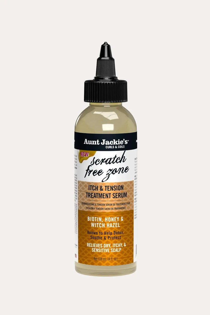 AUNT JACKIES SCRATCH FREE ZONE ITCH & TENSION TREATMENT SERUM 4oz - BSW BEAUTY CANADA