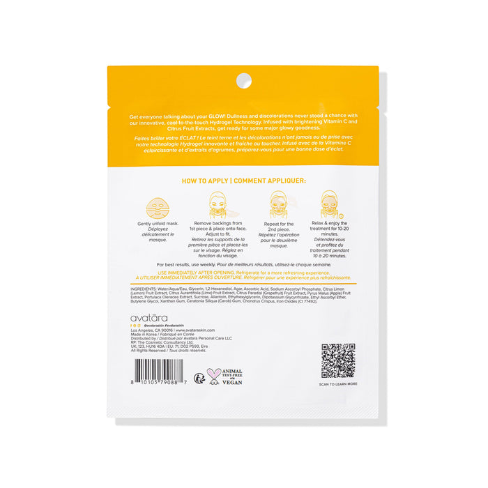 Avatara - Vitamin C Brightening Hydrogel Mask