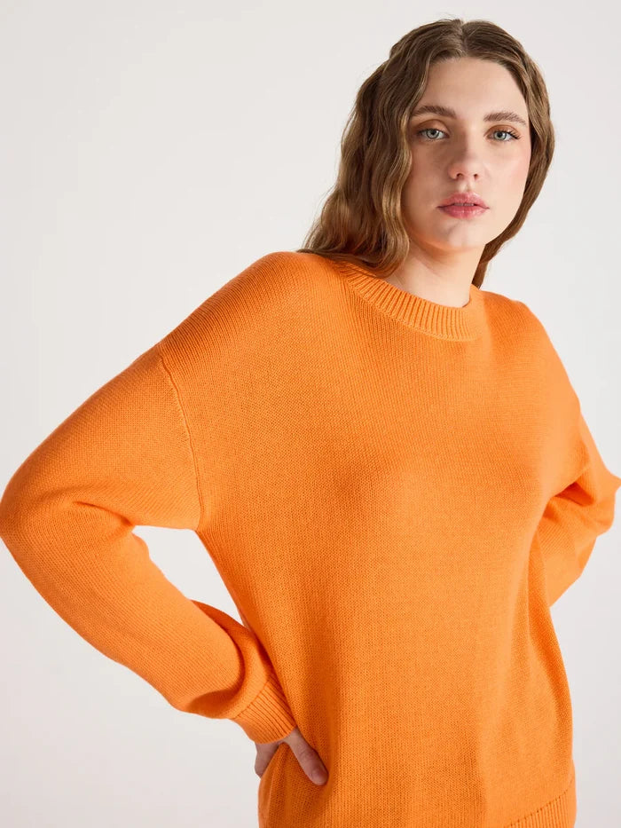 AVERY COTTON KNIT SWEATER | Clementine - Darling & Domain