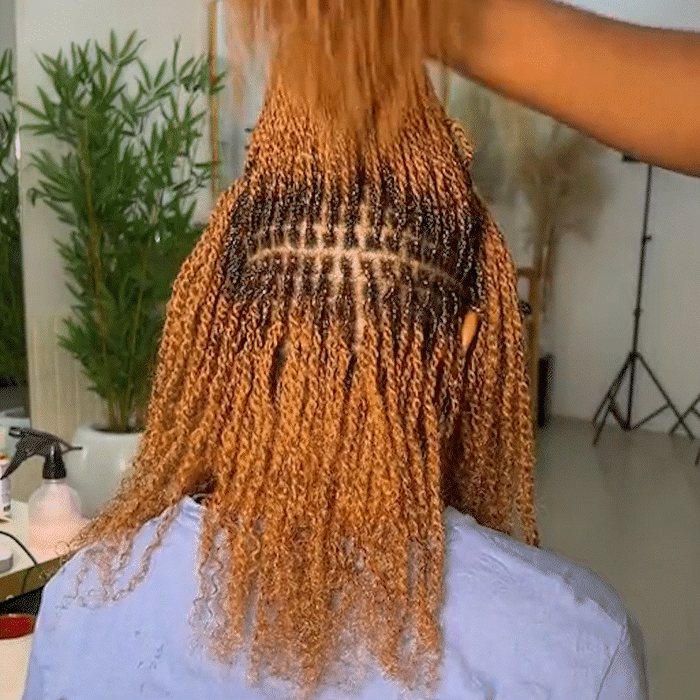 100 human hair afro kinky bulk hair mixed color