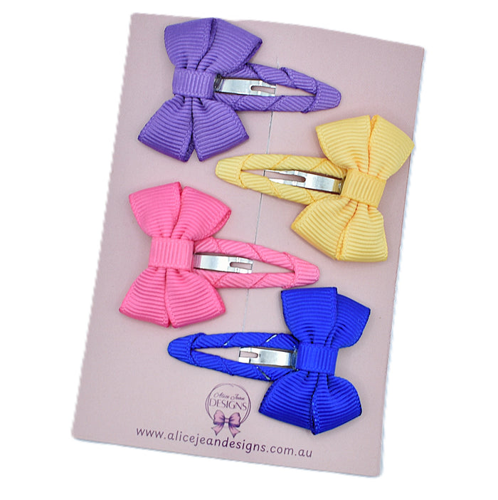 Baby Bow Snap Clip Set