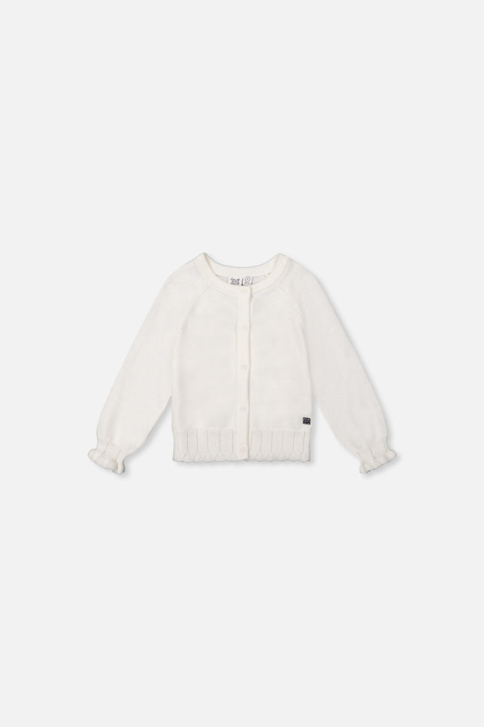 Baby Knit Cardigan Off-White-0