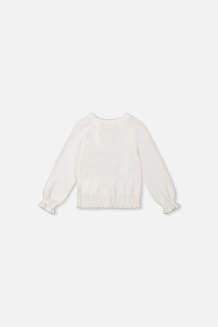 Baby Knit Cardigan Off-White-1