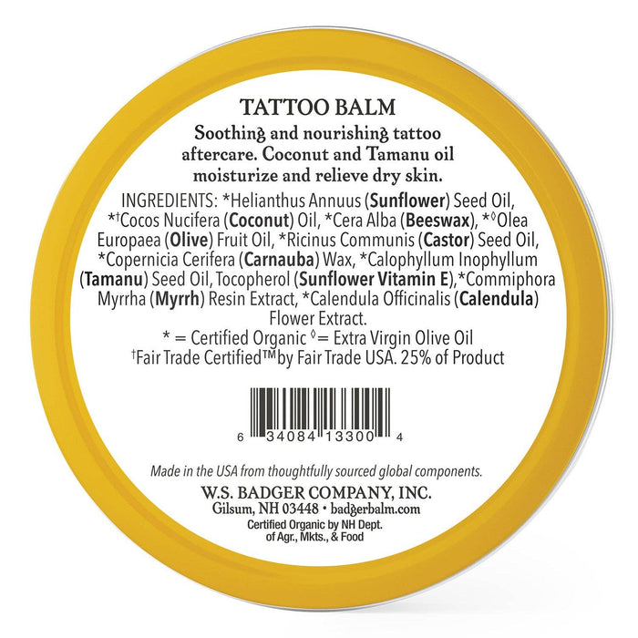 Badger - Badger Tattoo Balm, Organic Tattoo Aftercare