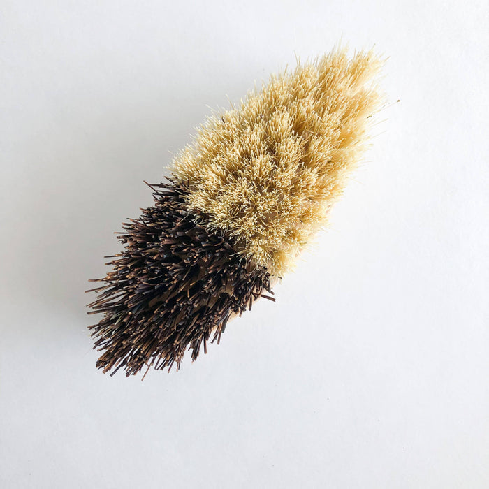 Bamboo Vegetable Brush - Sisal & Palm Bristles - Magnolia Lane co. Home + Garden + Gift