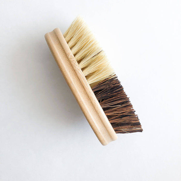 Bamboo Vegetable Brush - Sisal & Palm Bristles - Magnolia Lane co. Home + Garden + Gift
