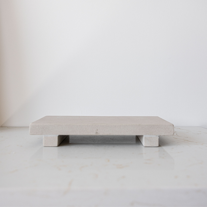 Beige Sandstone Trivet Riser - Magnolia Lane co. Home + Garden + Gift