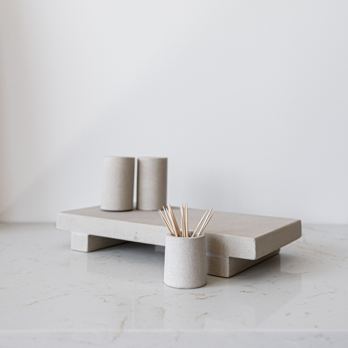 Beige Sandstone Trivet Riser - Magnolia Lane co. Home + Garden + Gift