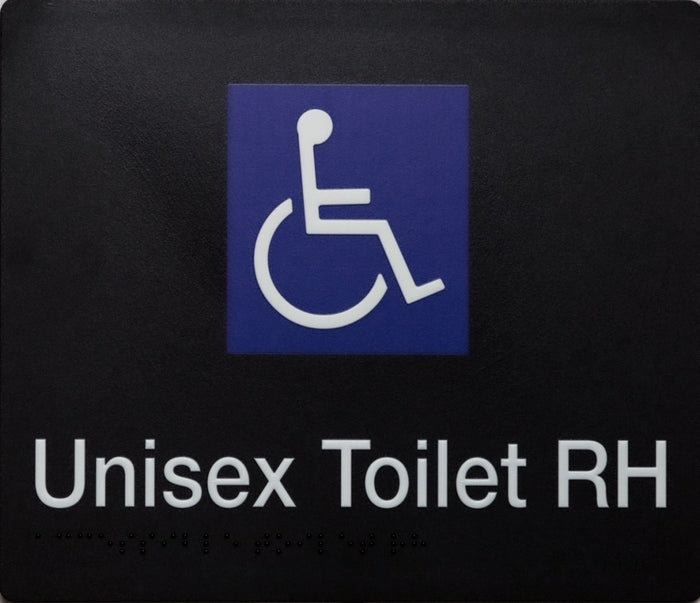 BEST BUY DTRH Unisex Accessible Toilet Right Hand Sign Braille