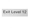 BEST BUY EL12 Exit Sign Level 12 Braille