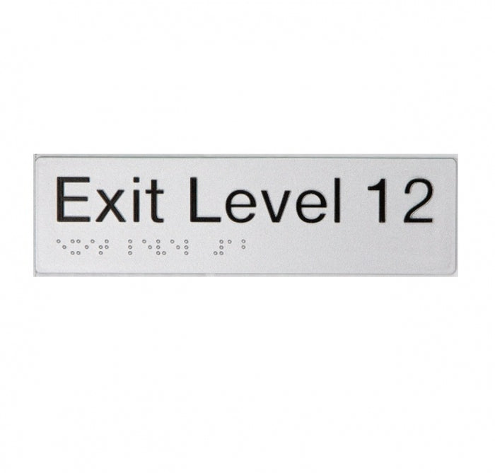 BEST BUY EL12 Exit Sign Level 12 Braille