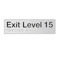BEST BUY EL15 Exit Sign Level 15 Braille