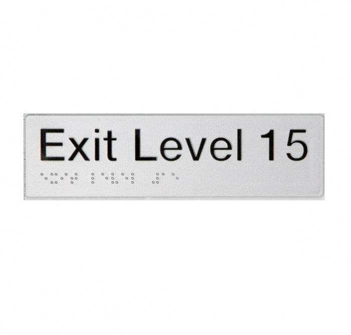 BEST BUY EL15 Exit Sign Level 15 Braille