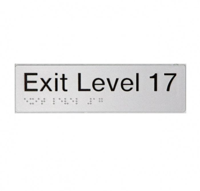 BEST BUY EL17 Exit Sign Level 17 Braille