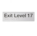 BEST BUY EL17 Exit Sign Level 17 Braille