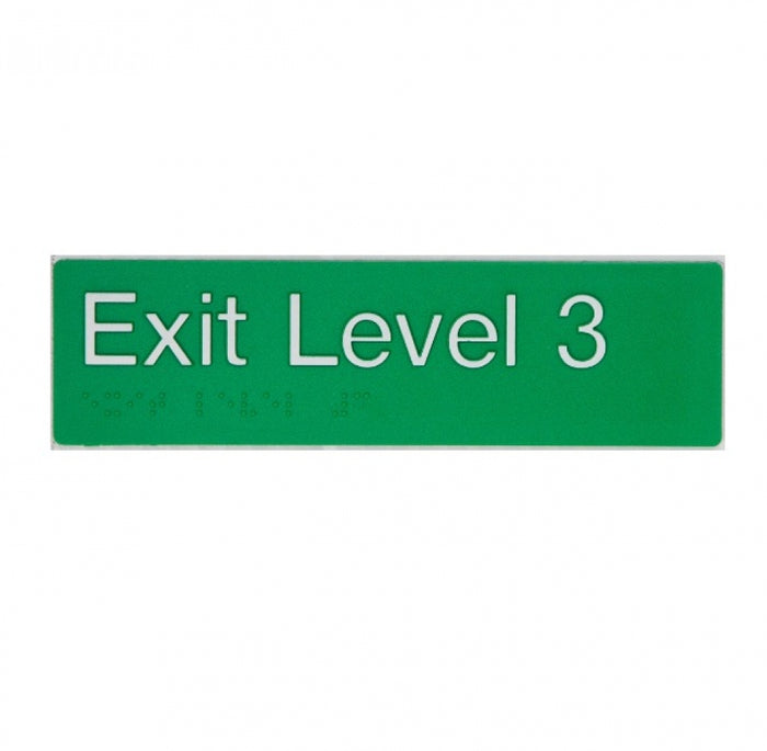 BEST BUY EL3 Exit Sign Level 3 Braille
