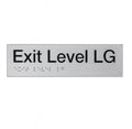BEST BUY ELG Exit Sign Lower Ground Floor Braille