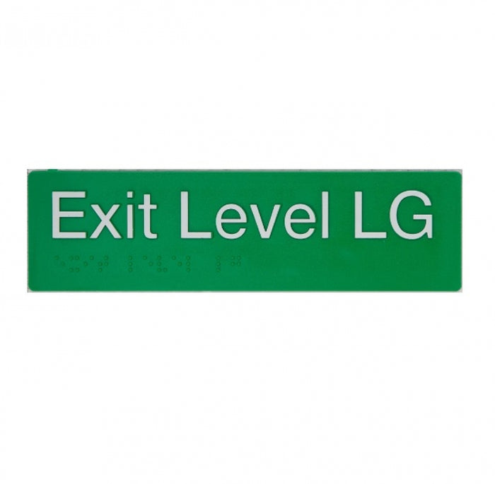 BEST BUY ELG Exit Sign Lower Ground Floor Braille