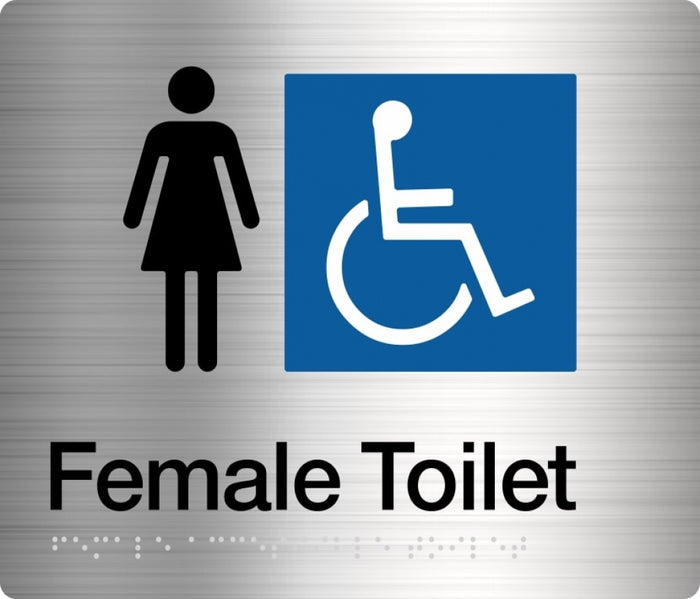 BEST BUY FDT Female Accessible Toilet Sign Braille