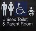 BEST BUY MFDTP Unisex Accessible Toilet and Parent Room Sign Braille