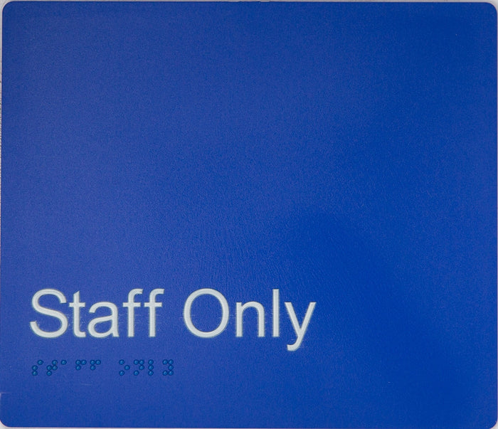 BEST BUY Staff Only Sign Braille