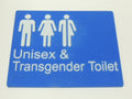 BEST BUY TRANS Transgender Unisex Toilet Sign Braille