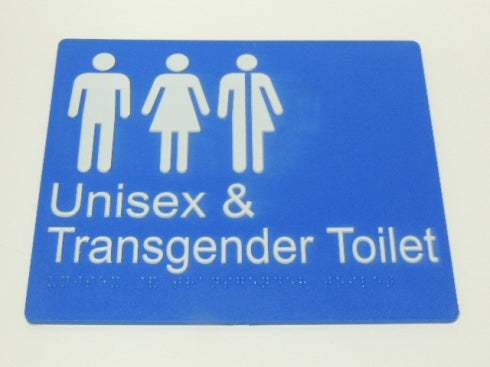 BEST BUY TRANS Transgender Unisex Toilet Sign Braille