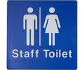 BEST BUY Unisex Staff Toilet Amenity Sign Braille
