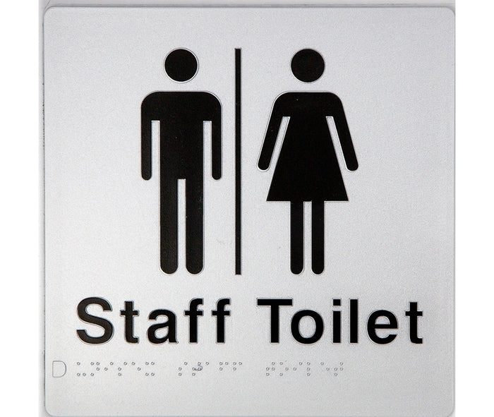 BEST BUY Unisex Staff Toilet Amenity Sign Braille