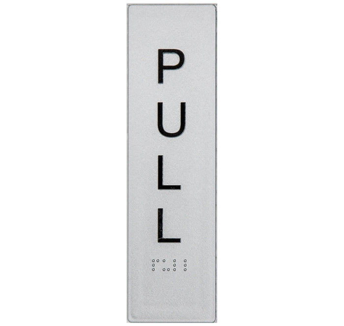 BEST BUY Vertical Pull Entry Sign Braille