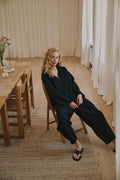 BILLIE BARREL PANT in Black by Annie Mi