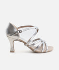 Ballroom Dancing Shoes, Silver Dance Sandals - BL164